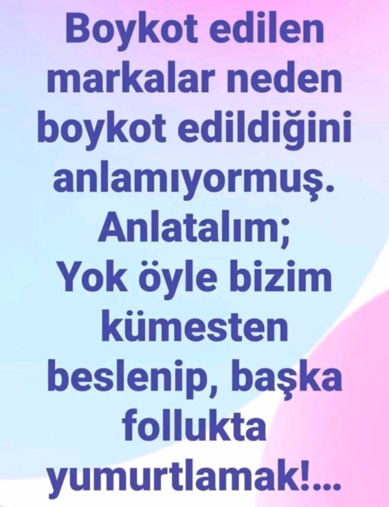 Boykot tam anlaşılamamış